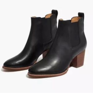 Madewell Black Regan Ankle Boots